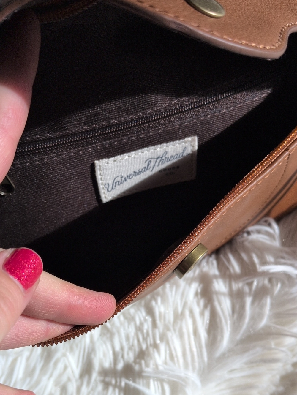 Tan Leather Belt Bag, NWT - Picture 2 of 4